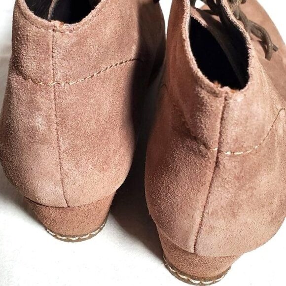 Franco Sarto Womens Suede Lace up Ankle Booties Size US 7.5 - Picture 8 of 16